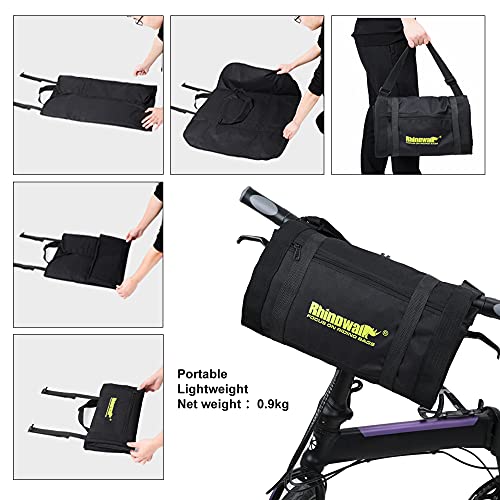 BAIGIO Bolsa Transporte Almacenamiento para Bicicleta 20" Bolsa Plegable Portabicicletas Fundas para Bicicletas Impermeable,Bolsa de Equipaje de Bicicleta de Montaña para Viaje (Negro)