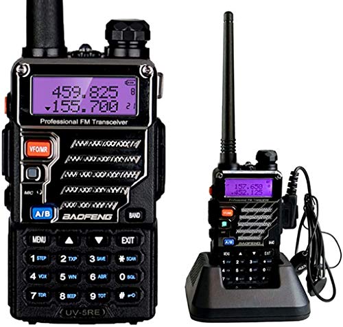 BaoFeng UV-5RE UHF/VHF Radio Bidireccional con Auricular, Doble Banda