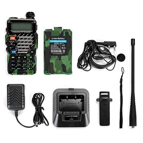 Baofeng uv 5rplus dual band vhf/uhf 2 m/70 cm de jamón walkie talkie.