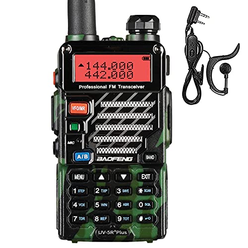 Baofeng uv 5rplus dual band vhf/uhf 2 m/70 cm de jamón walkie talkie.