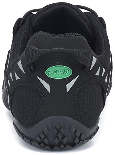 Barefoot Zapatillas Hombre Minimalistas Zapatillas Trail Antideslizante Zapatos Minimalistas Five Fingers Negro 43 EU