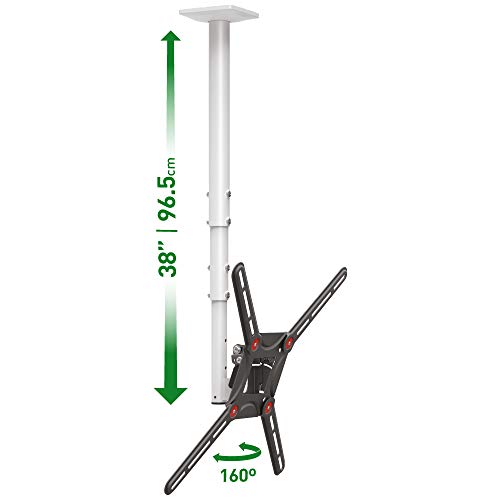 Barkan 3500 VESA - Soporte de Techo telescópico Giratorio e inclinable para TV de 29 a 65 Pulgadas (74 a 165 cm)