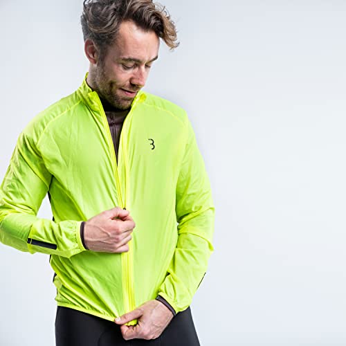 BBB Baseshield - Chubasquero de Ciclismo para Hombre, Color Amarillo neón, Talla M