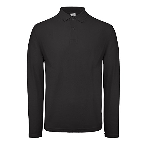 B&C - Polo de Manga Larga ID.001 para Hombre (2XL/Verde Racing)