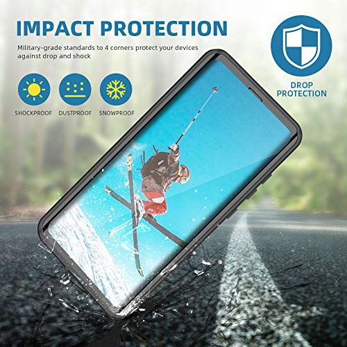 Beeasy Funda para Samsung Galaxy S20 Ultra,Impermeable con Protector de Pantalla Incorporada 360 Grados IP68 Carcasa Antigolpes Rígida Resistente al Impacto Militar Fuerte Seguridad Case Cover,Negro