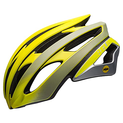 BELL Stratus Ghost MIPS Casco de Ciclismo Road, Mujer, Reflector hi-Viz Brillante, L | 58-62cm