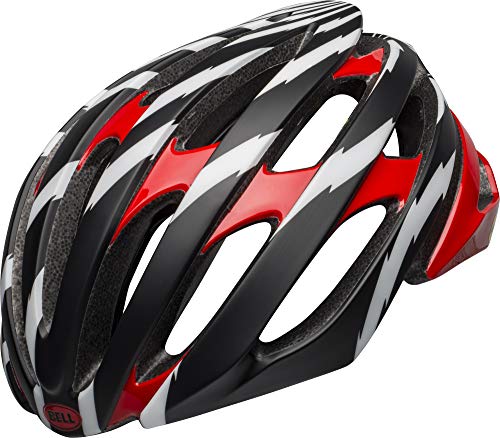 Bell Stratus MIPS - Casco mate brillante negro rojo blanco mediano