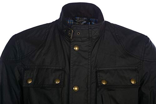 BELSTAFF - Chaqueta Racemaster algodón encerado negro - Negro, 52