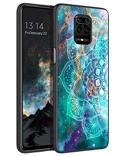 BENTOBEN - Carcasa Xiaomi Redmi Note 9s, funda de protección brillante ultrafina de TPU silicona suave para Xiaomi Redmi Note 9S/9 Pro/9 Pro Max, Mandala