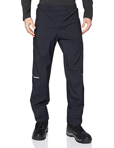 Berghaus Regenhose Standard Leg Paclite Pants Pantalones para Caminar, Uomo, Black, M