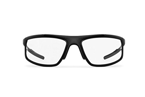 BERTONI Gafas Fotocromatìcas para Deporte Motociclismo Bicicleta Golf Carrera Running Esqui Lentes Antivaho - Mod. 180 (Negro Mate - Lentes Fotocromáticas)