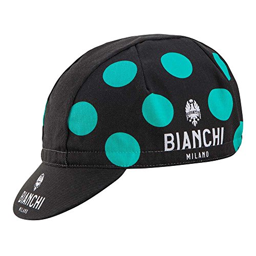 Bianchi Milano Gorra de Ciclismo neón para Hombre, Hombre, Gorra de Ciclismo, NB90F, Celeste Polka, Talla única