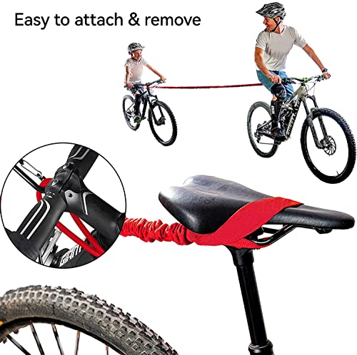 Cuerda de remolque para bicicleta Cuerda de tracción para bicicleta Cuerda  de rally para padres e hijos para bicicleta de montaña Cuerda práctica para  remolque (rojo 1,65 m) Sailing Electrónica