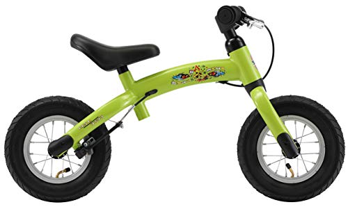 BIKESTAR 2-en-1 Bicicleta sin Pedales para niños y niñas 2-3 años | Bici con Ruedas de 10" Edición Sport | Verde