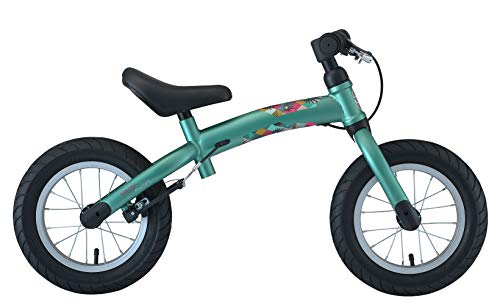 BIKESTAR 2-en-1 Bicicleta sin Pedales para niños y niñas 3-4 años | Bici con Ruedas de 12" Edición Sport | Verde