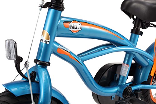 BIKESTAR Bicicleta Infantil para niños y niñas a Partir de 3 años | Bici 12 Pulgadas con Frenos | 12" Edición Cruiser Azul