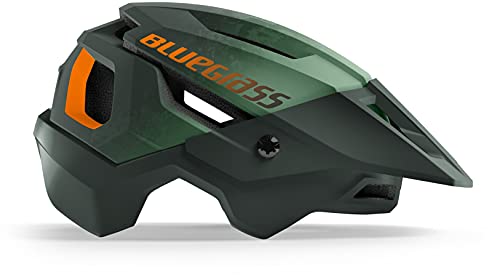 Bluegrass Casco Rogue Verde/Naranja Mate S(52-56), Adultos Unisex, Multicolor (Multicolor)