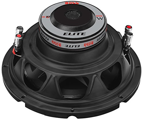 BOSS Audio Elite BE10D - Subwoofer para coche de 10 pulgadas, 800 vatios de potencia máxima, bobina de voz dual de 4 ohmios