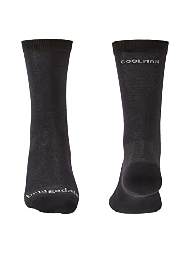 Bridgedale Liner Base Layer Coolmax Liner Boot Calcetines, Unisex adulto, Negro, Única