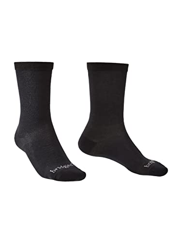 Bridgedale Liner Base Layer Coolmax Liner Boot Calcetines, Unisex adulto, Negro, Única