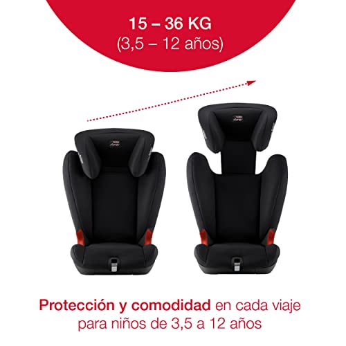 BRITAX RÖMER Silla Coche KIDFIX SL BLACK SERIES Anclaje ISOFIX Niño de 15 a 36 kg Grupo 2/3 de 3,5 a 12 Años, Cosmos Black