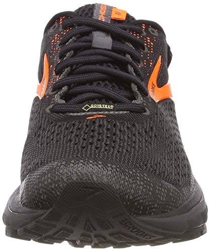 Brooks Ghost 11 GTX, Zapatillas de Running Hombre, Multicolor (Black/Orange/Ebony 038), 45 EU