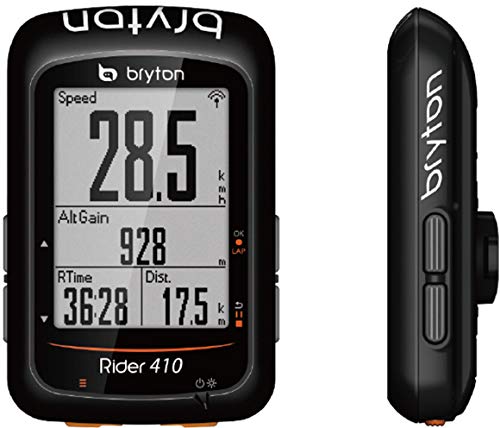 Bryton Rider 410E GPS Ciclismo, Negro, 2.3"