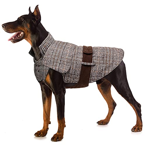 Buddypuppy Abrigos para Perros, Abrigo Perro para Perros medianos y Grandes, cálida Chaqueta Perro de Invierno con Correa Trasera Ajustable, 5XL