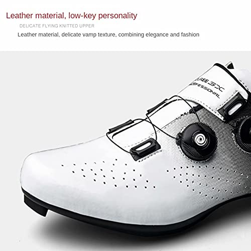 Cacagie Zapatillas de ciclismo para hombre y mujer Spin Ring SPD para ejercicio al aire libre e interior, hombres y mujeres compatibles con tacos Delta Look 36-47, plateado, 40 EU