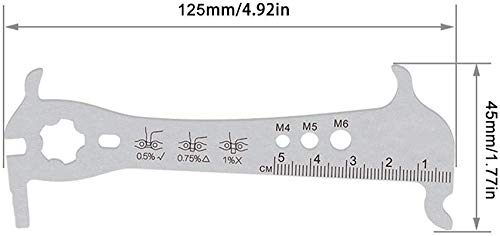 Cadena de Bicicleta Cadena de la Bicicleta del Inspector Desgaste de la Herramienta Indicador Indicador de Estiramiento de la Cadena de Herramientas Bicicleta Kit de reparación 1PC medición rápida