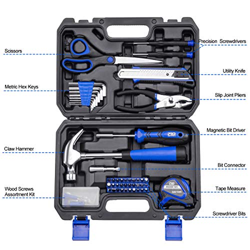 Caja de Herramientas, PROSTORMER 49 Piezas Maletín de Herramientas bici completa, Multifuncional Conjuntos Bricolaje Para Casa