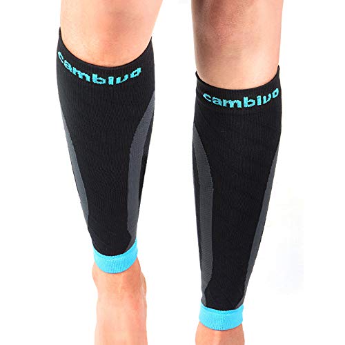 CAMBIVO Medias Compresivas 2 Pares, Calcetines Compresion Mujer Hombre,  Mangas de Compresión para Deporte, Running, Ciclismo, Trabajo, Vuelo :  : Moda