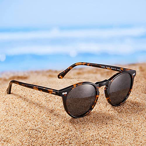 Carfia Vintage Polarizadas Gafas de Sol Mujer Hombre UV400 Protección para Viajes Conducir