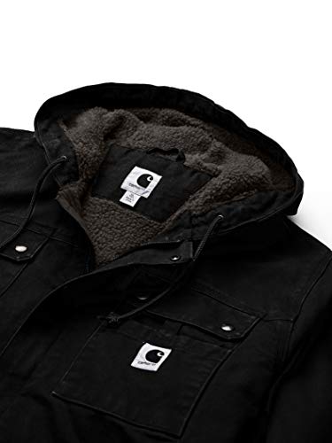 Carhartt Bartlett Jacket prendas de trabajo, Negro, L para Hombre