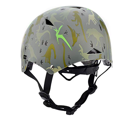 Casco Bicicleta Bebe Helmet Bici Ciclismo para Niño - Cascos para Infantil Bici Helmet para Patinete Ciclismo Montaña BMX Carretera Skate Patines monopatines (S 48-52 cm, Dinosaurs)