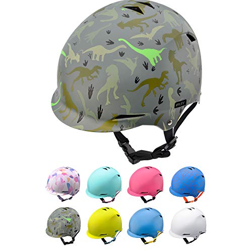 Casco Bicicleta Bebe Helmet Bici Ciclismo para Niño - Cascos para Infantil Bici Helmet para Patinete Ciclismo Montaña BMX Carretera Skate Patines monopatines (S 48-52 cm, Dinosaurs)