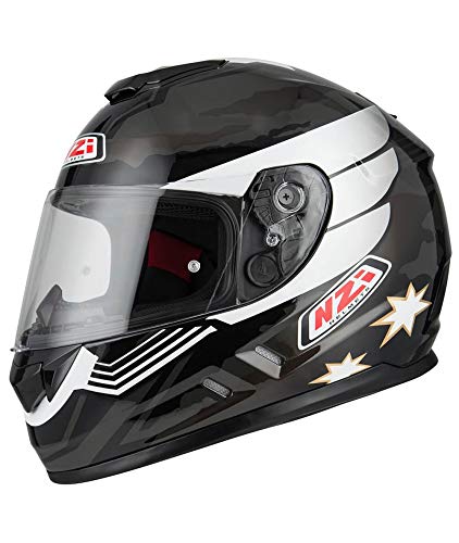 Casco NZI Integral Fusion Negro Gris Brillo T-L