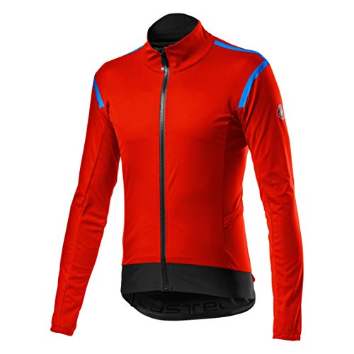 castelli Alpha Ros 2 Light Jacket Chaqueta, Hombre, Fiery Red, XX-Large