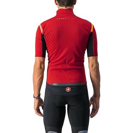 castelli Gabba Ros Chaqueta, Hombre, Pro Red/Brilliant Orange, XL