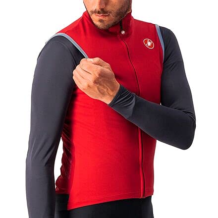 castelli Perfetto Ros Vest Chaqueta, Hombre, Pro Red, XL