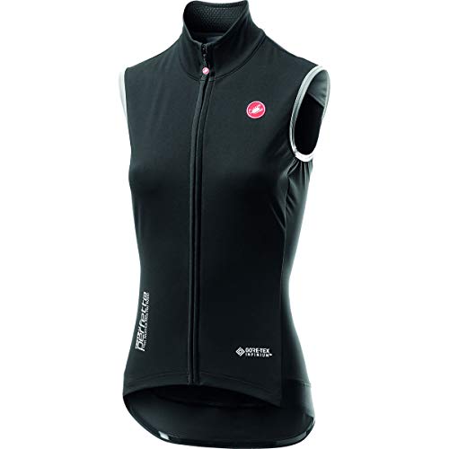 castelli Perfetto Ros W - Chaleco Deportivo para Mujer, Mujer, 4519538, Light Black, L