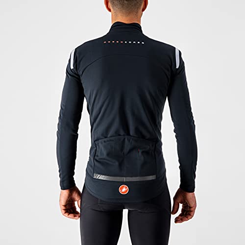 castelli Ros Long Sleeve Chaqueta Deportiva, Hombre, Light Black, X-Large