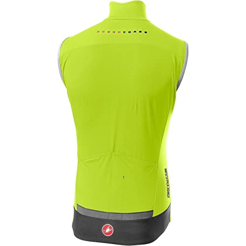 castelli Ros Vest Chaleco Deportivo, Hombre, Amarillo neón, L