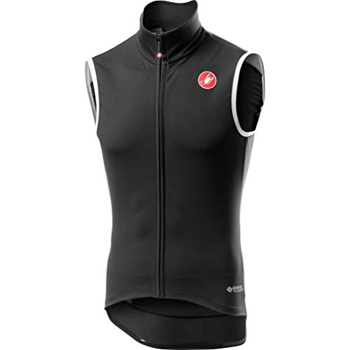 castelli Ros Vest Chaleco Deportivo, Hombre, Light Black, M