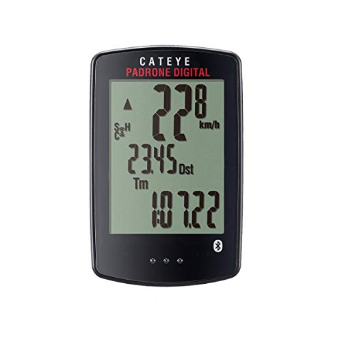 CatEye Padrone Digital Wireless CC-PA400B - Ordenador de Ciclismo (Velocidad y cadencia, Talla única), Color Negro