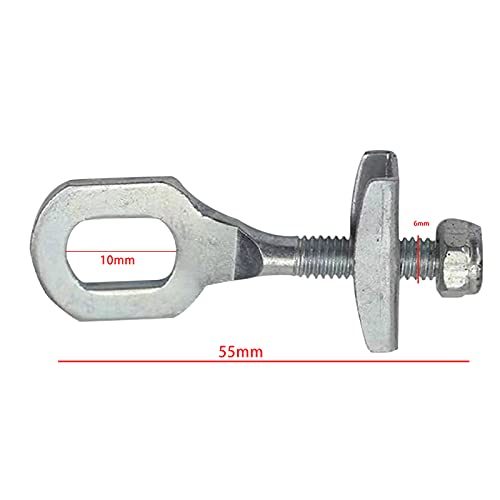 Cdemiy Tensor De Cadena De Bicicleta, 5 Pcs Tensor de Cadena Abierto para Bicicleta, Sujetador de Hierro para Bicicletas, para Bicicletas con Orugas de Una Sola Velocidad de Engranaje Fijo