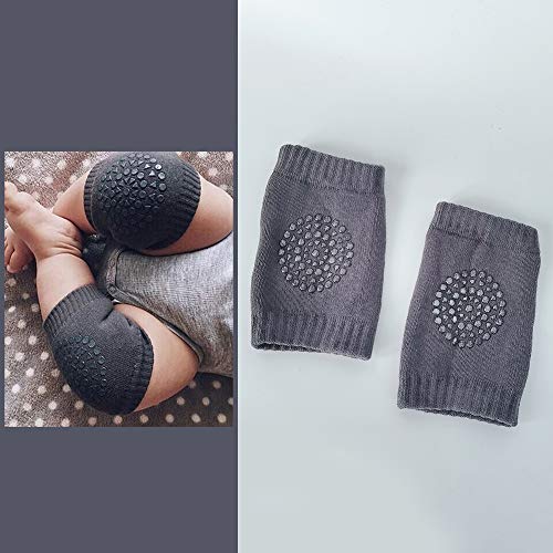 CENRONG Rodilleras Bebe，5Pares Antideslizantes rodilleras bebe Protectores de rodilla de niños Calentador de piernas elástico para bebé，para Bebé 0 a 24 meses