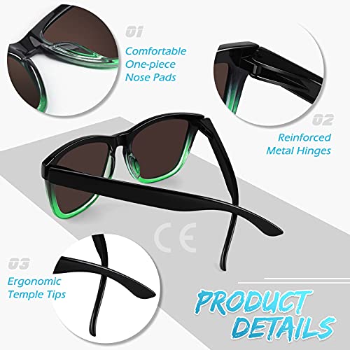 CGID Gafas de Sol Polarizadas Hombre y Mujer Retro Deportivos 80's Ultra Light Protección UV400 MJ17