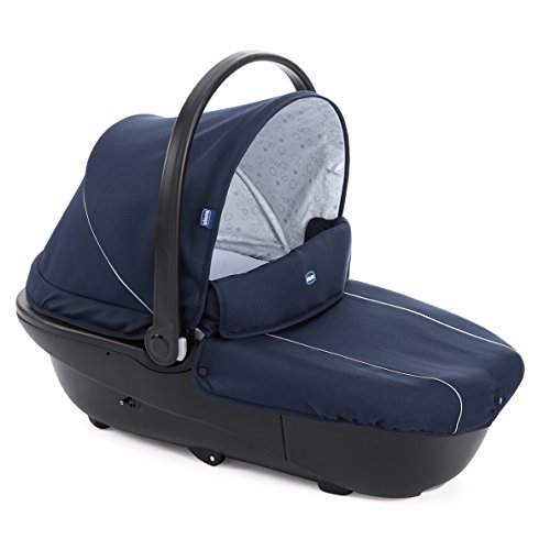 Chicco Trio Sprint Carrito de Bebé 3 Piezas con Sistema de Viaje Modular Apto de 0 a 36 Meses, Sillita de Paseo con Capazo y Silla para Coche, Ligera, Plegable y Compacta, Color Azul (Blue Passion)