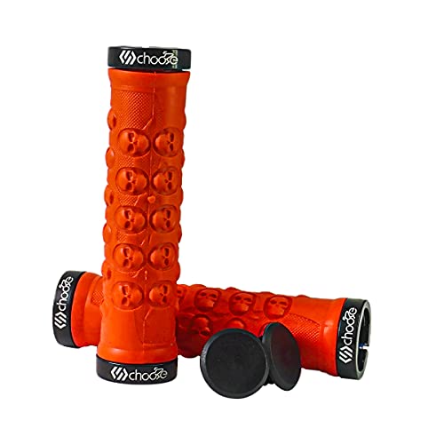 Chooee Rojo BMX MTB Cycle Bicicleta de Montaña Mango de la Barra de Goma Extremo Grip